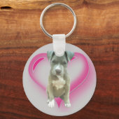 Pitbullpuppy sleutelhanger (Voorkant)