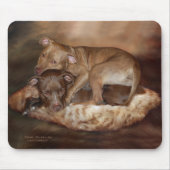 Pitbulls - de Zachte Zijdekant Mousepad Muismat (Voorkant)