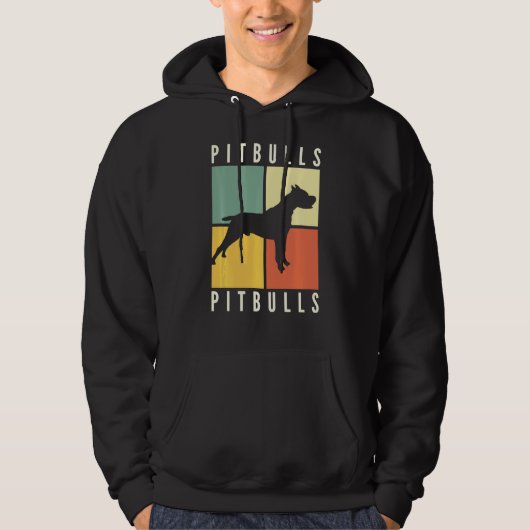 Pitbulls Dog Design Hoodie (Voorkant)