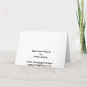 Pitbulls kerstlook op Wenskaarten Feestdagen Kaart (Achterkant)