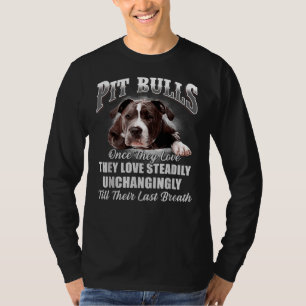 Pitbulls Liefde Gestaag Grappige Pitbull Hond T-shirt