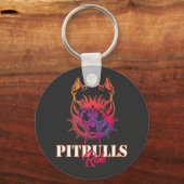 Pitbulls-regel Sleutelhanger (Voorkant)