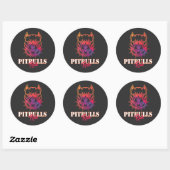 Pitbulls Rule Klassieke Sticker (Vel)