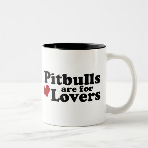 Pitbulls zijn bedoeld voor overvallen tweekleurige koffiemok