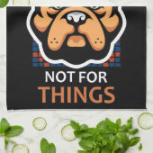 Pitbulls zijn gemaakt voor HUGS, niet voor dingen. Theedoek (Gevouwen)