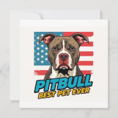 Pitbulls zijn het beste huisdier ooit kaart (Achterkant)