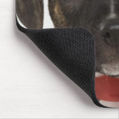 Pitbulppupil met rood lintje muismat (Hoek)