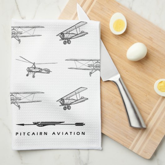 Pitcairn Aviation Theedoek (Quarter Fold)