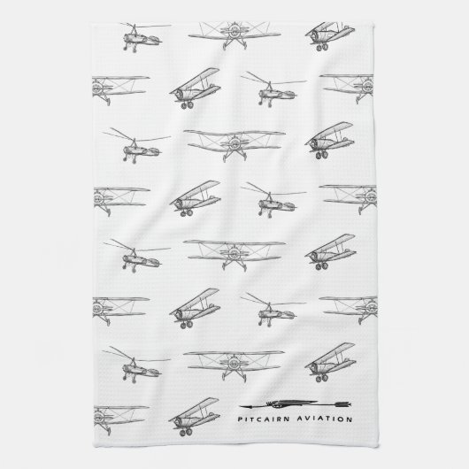 Pitcairn Aviation Theedoek (Verticaal)