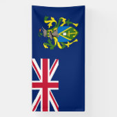 Pitcairn-eilanden Vlag Spandoek (Verticaal)