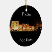 Pitcairn, PA-Photo-Holiday-Ornament-Night-Day- Keramisch Ornament (Rechts)