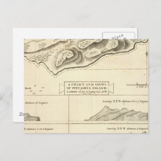 Pitcairneeiland Briefkaart (Voorkant / Achterkant)