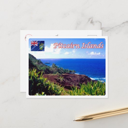 Pitcairneilanden - St. Paul's Point - Briefkaart (Voorkant / Achterkant in situ)