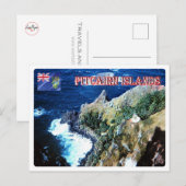 Pitcairneilanden - Uitzicht vanuit de lucht - Briefkaart (Voorkant / Achterkant)