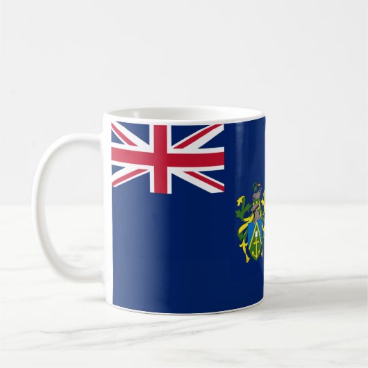 Pitcairneilanden Vlag Keramische Koffie Mok (Links)