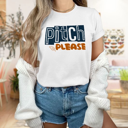 Pitch alsjeblieft Shirt, honkbal T-shirt
