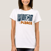Pitch alsjeblieft Shirt, honkbal T-shirt (Voorkant)