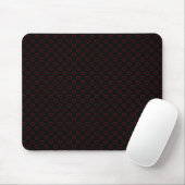 Pitch Black Mousepad met weinig rood-mageremd hart Muismat (Met muis)