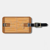 Pitch Hall Ball van het Basketball Court Bagagelabel (Voorkant horizontaal)