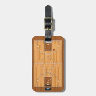 Pitch Hall Ball van het Basketball Court Bagagelabel