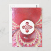 Pitch Kaleidoscope: Cricketballen Het hart van het Briefkaart (Voorkant / Achterkant)