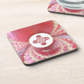 Pitch Kaleidoscope: Cricketballen Het hart van het Drankjes Onderzetter (Linkerzijde)