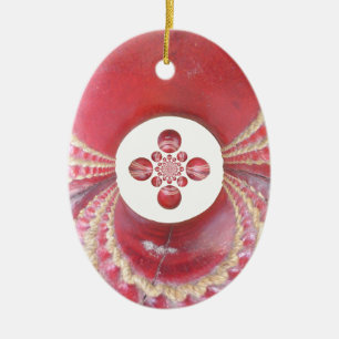 Pitch Kaleidoscope: Cricketballen Het hart van het Keramisch Ornament