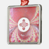 Pitch Kaleidoscope: Cricketballen Het hart van het Metalen Ornament (Links)