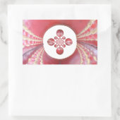 Pitch Kaleidoscope: Cricketballen Het hart van het Rechthoekige Sticker (Tas)