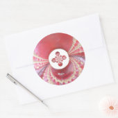 Pitch Kaleidoscope: Cricketballen Het hart van het Ronde Sticker (Envelop)