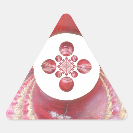 Pitch Kaleidoscope: Cricketballen Het hart van het Sticker (Voorkant)