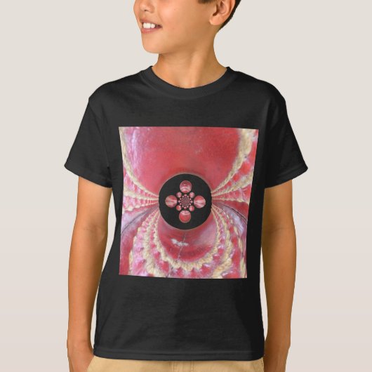 Pitch Kaleidoscope: Cricketballen Het hart van het T-shirt (Voorkant)