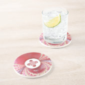 Pitch Kaleidoscope: Cricketballen Het hart van het Zandsteen Onderzetter (Zijkant)