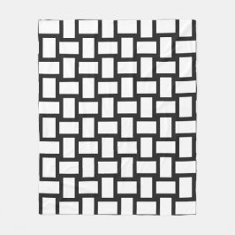 Pitch Pastel & Wit Weefsel Design Fleece Deken