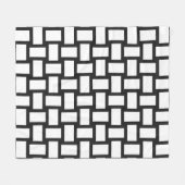 Pitch Pastel & Wit Weefsel Design Fleece Deken (Voorkant (Horizontaal))