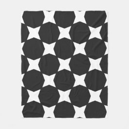 Pitch Pastel & Witte Ster Patroon Design Fleece Deken