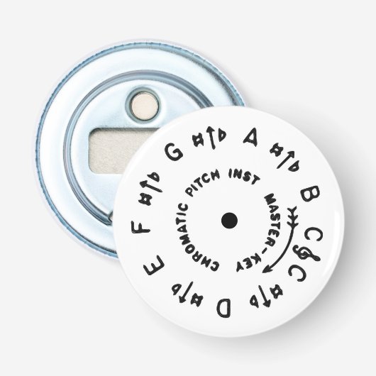 Pitch Pipe Button Flesopener (Voorkant)