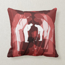 Pitch & Putt Abstract Golfthema Pillow 5 Kussen
