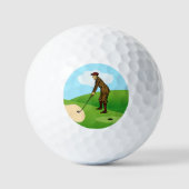 Pitch Shot door paniekzaaier Duffer Golfballen (Voorkant)