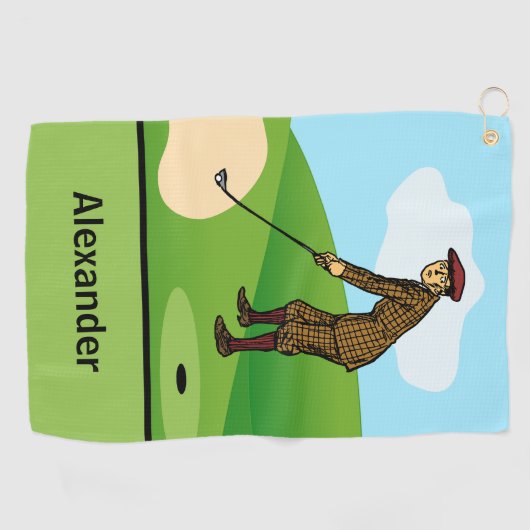 Pitch Shot door paniekzaaier Duffer Golfhanddoek (Horizontaal)