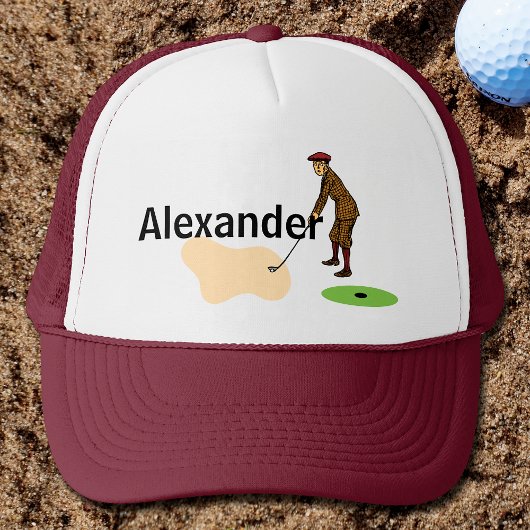 Pitch Shot door Panische Duffer Golf Trucker Pet