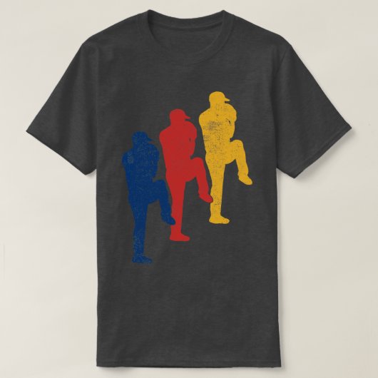 Pitcher Baseball-speler T-shirt (Design voorkant)