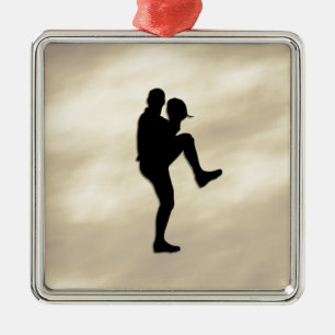 Pitcher-brandei van honkbalspeler metalen ornament