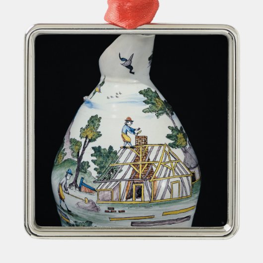 Pitcher die de bouw van een metalen ornament (Voorkant)