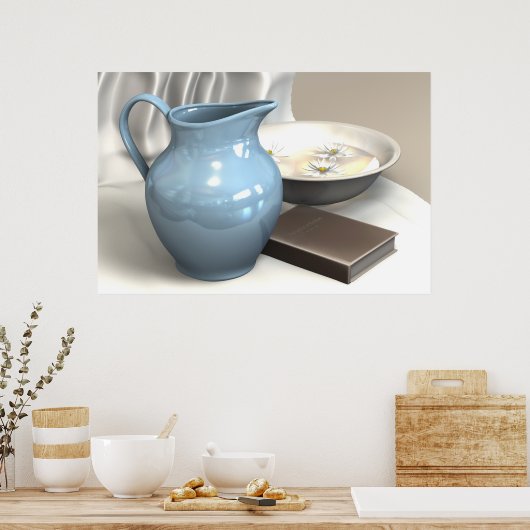 Pitcher en Basin Poster (Keuken)