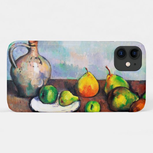 Pitcher en Fruit, Paul Cezanne Case-Mate iPhone Case (Achterkant (horizontaal))