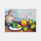 Pitcher en Fruit, Paul Cezanne Fleece Deken (Voorkant (Horizontaal))