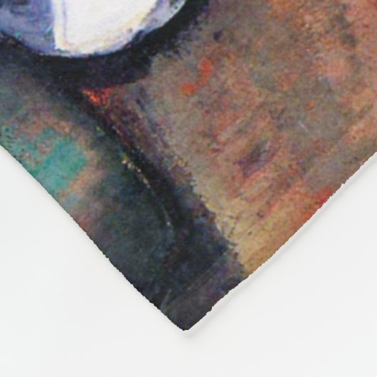 Pitcher en Fruit, Paul Cezanne Fleece Deken (Hoek)