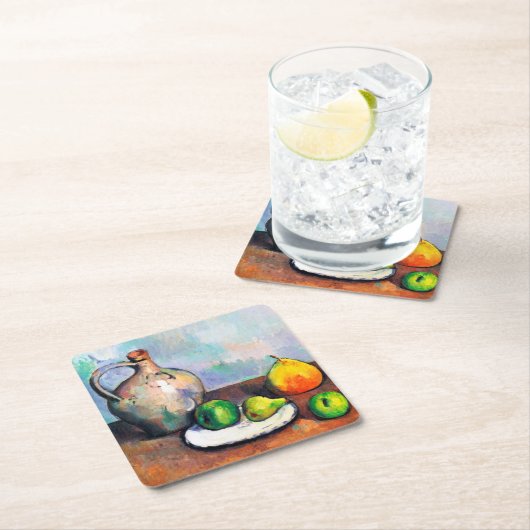 Pitcher en Fruit, Paul Cezanne Kartonnen Onderzetters (Insitu)