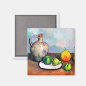 Pitcher en Fruit, Paul Cezanne Magneet (Voorkant / Achterkant)